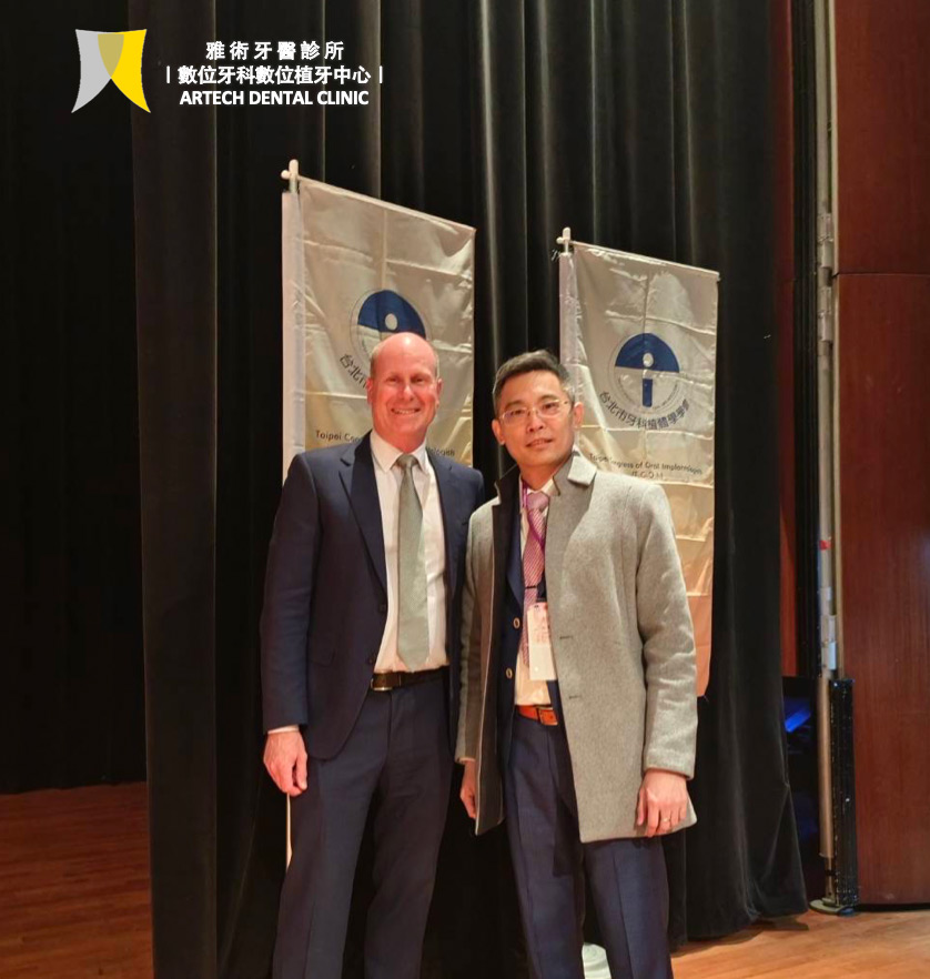 瑞典植體大廠諾保科Nobel Biocare原廠國際講師Dr. Michael Danesh-Meyer 訪台，與沈育群